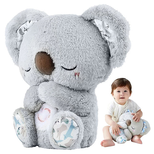 Breathing Koala plush soft glowing light calming sleep companion