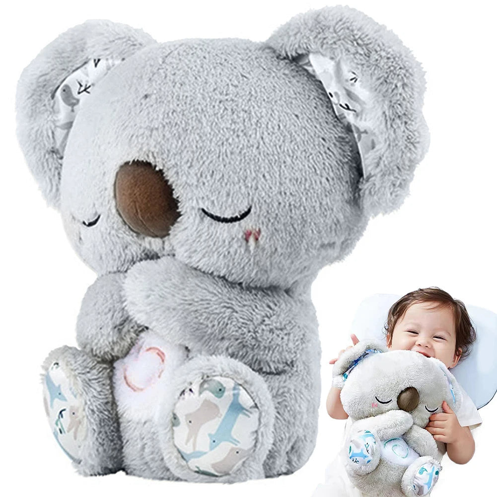 Breathing Koala plush rhythmic breathing motion for anxiety relief